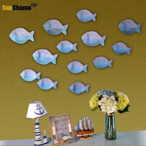 GOOD CHAO MEDITERRANEAN MARINE FISH MODEL ROOM HOTEL DECOR BACKGROUND WALL ENTRANCE MURAL WALL COVERINGS