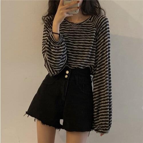 Женские базовые футболки HziriP China At AliExpress