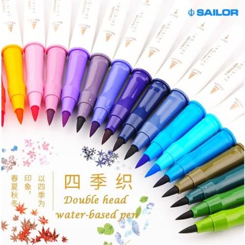 1pcs Japan SAILOR Watercolor Brush Pen Cartoon Comics Four Seasons Kawaii Pigment Marker Cute Art Craft Supplies Accessories