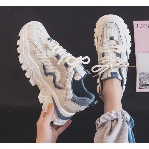 Fashion Womens Sneakers 2021 Platform Sports Shoes Summer Chunky Sneakers Women Vulcanized Casual Shoes Tennis Female Basket