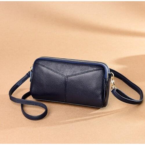Genuine Leather Real Fashion Lady Bag High Quality Shoulder Bag 2021 Small Lady Messenger Bag Messenger Wallet