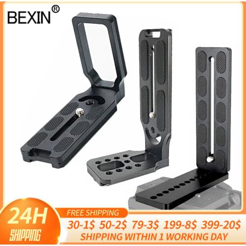MPU-100 Quick Release Plate Universal L Bracket Plate Vertical Plate For Dslr Camera Tripod Ball Head Camp