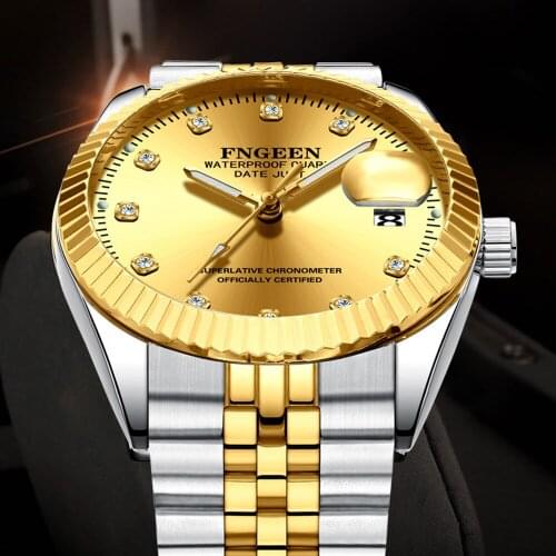 Men Watches Top Quality Waterproof Wrist Watch for Men Clock Fashion Diamond Quartz Watch Erkek Kol Saati Business Mens Watch