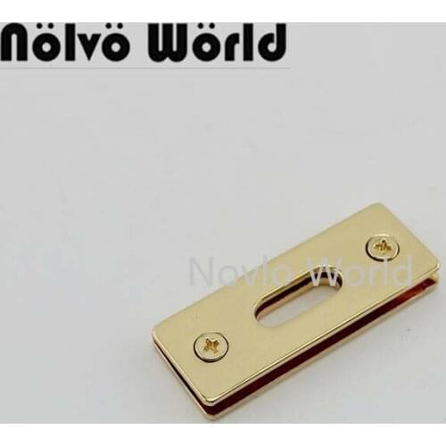 4 pieces test, 3 colors, 44*16mm, metal eyelets for leather craft shoe belt bag clothes platinum lock handbag purse hardware