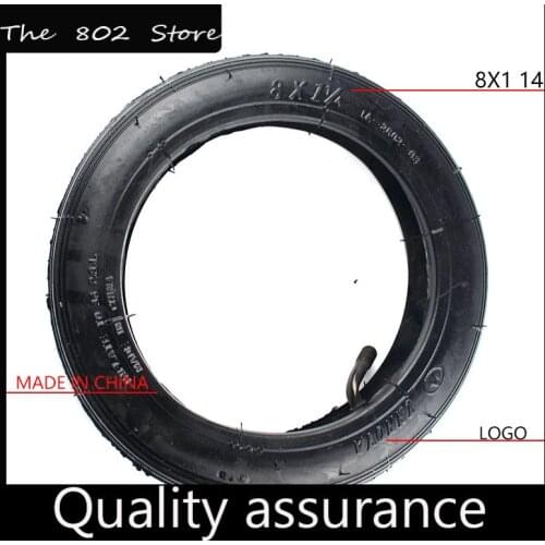 8X1 1/4 8 Inch outer tire Pneumatic Tyre for A-Folding Bike Electric / Gas Scooter Kickscooter Scooter Accessories