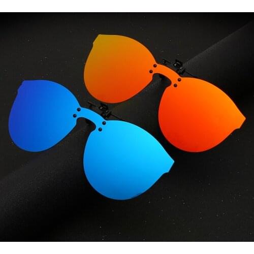 Car Driver Goggles Polarized Sun Glasses Men Flip-up Lens Driving Night Vision Clip On Sunglasses for Outside High Quality