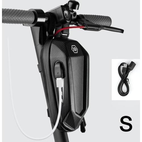 Electric Scooter Head Handle Bag EVA Hard Shell Waterproof Bag for Xiao mi M365 Handlebar Hanging Universal Storage Front Bags