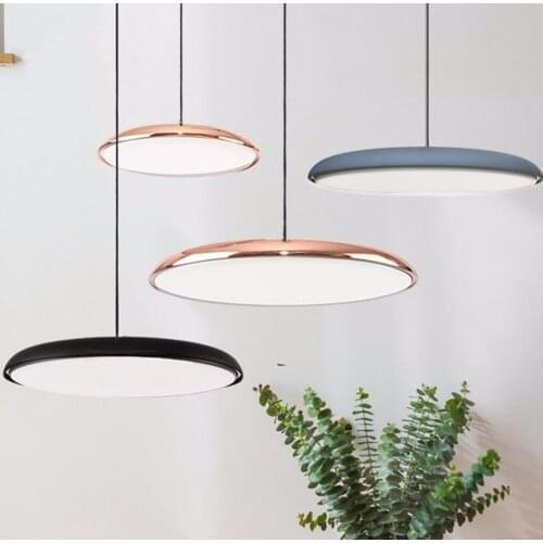LED Circular Thin Simple Minimalism Pendant Light For Foyer Restaurant Dining Room Modern Creative Artistical Lamps