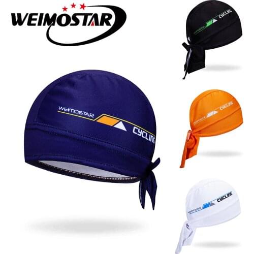 Weimostar Men Cycling Caps Outdoor Mtb Bicycle Headscarf Sports Windproof Bandana Quick Dry Cycling Cap scarf 4 Color Bike Hat