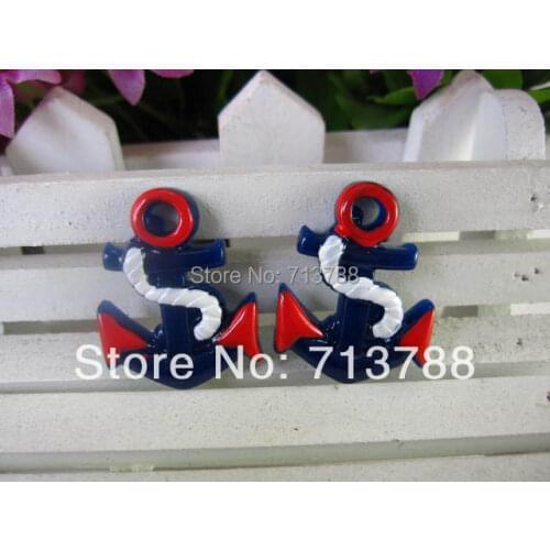 15pcs/lot flat back resin resin anchors ,DIY resin craft accessories fashion resin cabochons