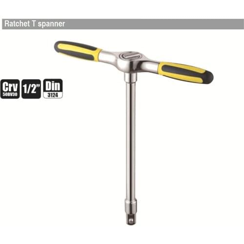 1/4",3/8",1/2" Universal T Type Socket Wrench Multi-function CR-V Spanner Hand Tool Auto Repair Tools