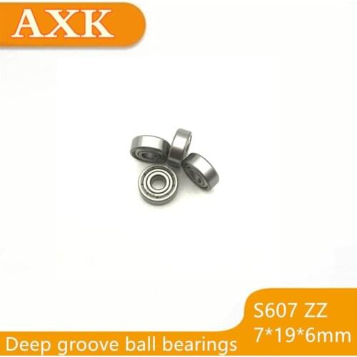 2019 Rushed Real Free Shipping 607zz 607 2z 607rs S607zz 7x19x6mm S607 Zz Stainless Steel Ball Bearing 10pcs/lot