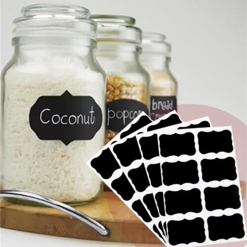 36pcs Labels Stickers Jar Chalkboard Craft Household Kitchen Storage Classification Tools Decoration Stickers Dropshipping Hot