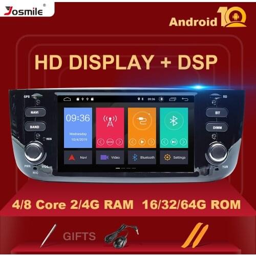 IPS DSP Autoradio 1 Din Android 10 Car DVD Multimedia Player For Fiat/Linea/Punto evo 2012-2015 GPS Navigation Stereo 4GB 64GB