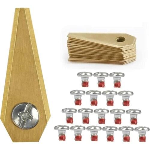 18PCS 49X19X1MM Robot Mower Titanium Replacement Blade Anti-Rust Durable Mower Cutter for Indego Easy to Install