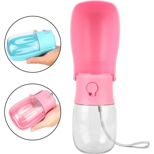 280 ml/10 OZ Foldable Gourd Bottle Bowl Drinker Carbon Filter Pet Water Dispenser Feeder Outdoor Walking Travel Drink Cup