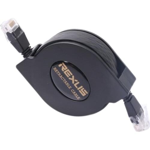 Retractable Ethernet Network Cable Cat6 Full Copper Flat Scalable Lan Cord High Speed Network Lan Cable For Computer Router