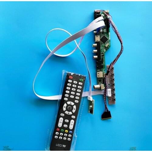 Kit for LTN121AT06 Controller board LVDS Audio 1280x800 Display VGA USB HDMI TV AV 40pin LCD LED remote panel Screen monitor