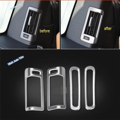Lapetus Car Styling ABS Air Conditioning AC Outlet Vent Kit Trim 4 Piece Fit For Volvo XC90 2016 2017 2018 2019
