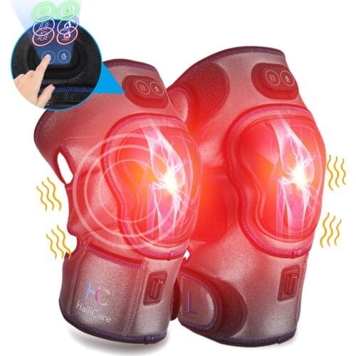 Electric Heating Knee Massager Heat Therapy Knee Joint Brace Support Muscle Pain Relief Vibration Relax High Frequency