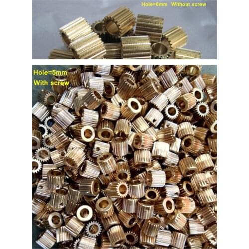 0.5M 18T 5/6mm Copper Transmission Gear