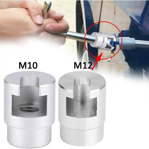 New durable Aluminum alloy M10 M12 Car Dent Repair Puller Head Paintless Removal Adapter Screw Hammer Pulling Tabs Dropshipping