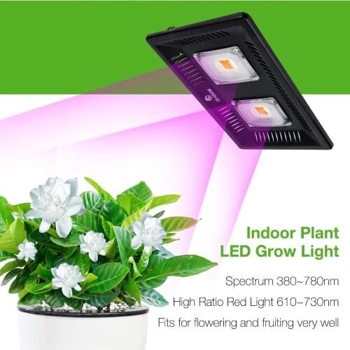 COB LED Grow Light Full Spectrum 200W Waterproof IP67 for Vegetable Flower Indoor Hydroponic Greenhouse Plant Lighting Lamp