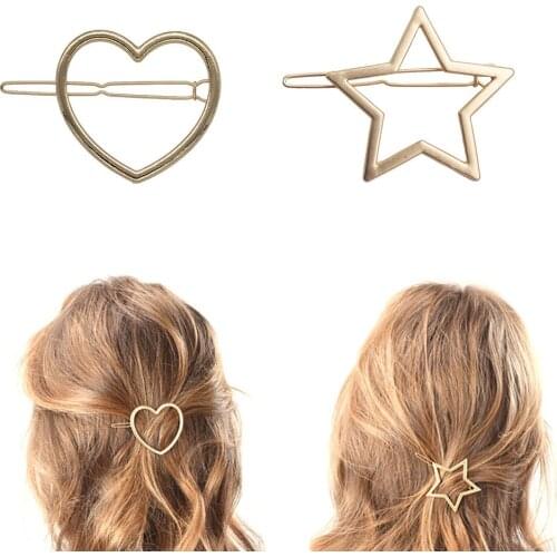 1pcs Metal Ponytail Holder with Star/pentagramme Hairclip Women Girls Hair Accessories Headwear Gifts Fashion Adult Hairpins