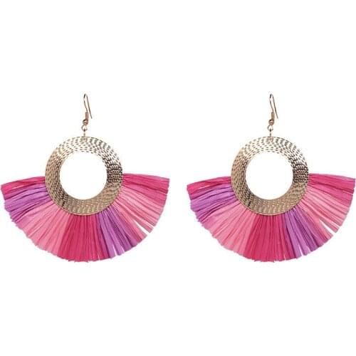 Bohemian Handmade Earrings for Women Boho Style Woman Tassel Earring Female Jewelry Bridal Fringed Vintage Long Earrinngs Gifts