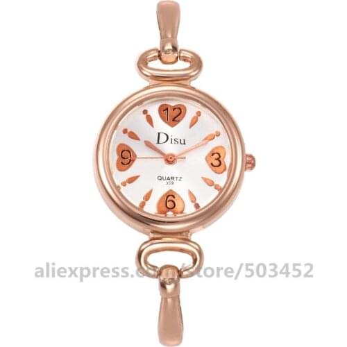 100pcs/lot 359 New Bracelet Watch Heart Womens Watch Wholesale Fashion Thin Belt Student Wrist Watches For Women