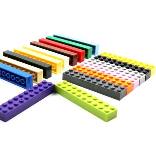 50pcs DIY Building Blocks Brick 2 x 10 Classic Pieces 3006 Assemble Small Particles Enlighten Toys for Kids Boys Birthday Gifts