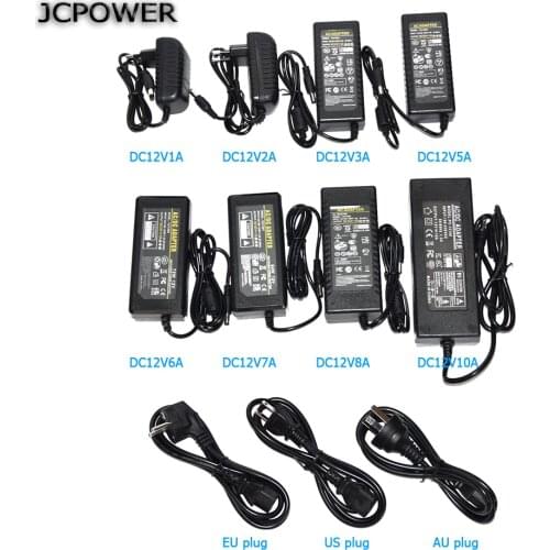 Voltage transformer AC110V 220V to DC12V Transformer Adapter 1A 2A 3A 5A 6A 8A 10A Switching Power supply for led strip light