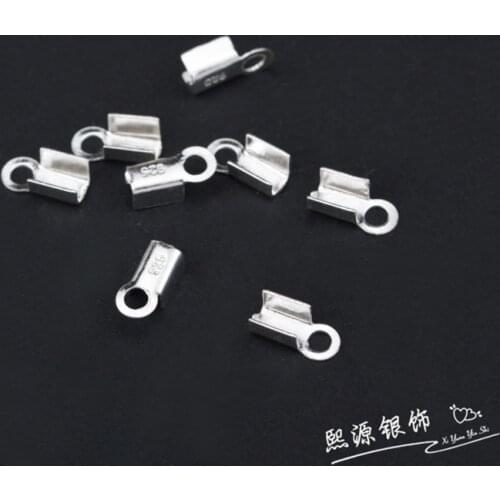 10PCS 925 sterling silver DIY handmade accessories, necklace bracelet belt buckle, rope clip buckle, making string accessories