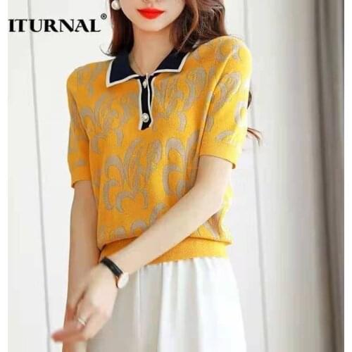 Asymhing Women's Knitted T-shirts