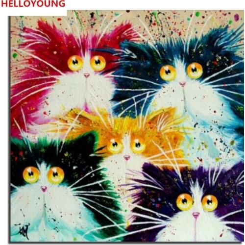 Frameless Colorful Owl Animals Abstract Painting Diy Digital Painting By Numbers Modern Wall Art Picture For Home Wall Artwork