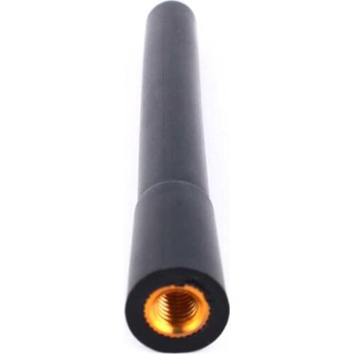 Auto Car Black Color Short Stubby Antenna AM/FM Radio Aerial Mast Screw Type Universal Car Accessories