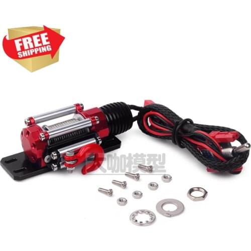 RC Parts 1/10 metal winch for Axial SCX10 D90 trax TRX4 TRX6 option parts