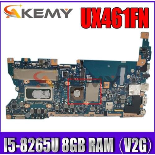 For ASUS UX461FN UX461F original motherboard mainboard tested 100% UX461FN laptop motherboard with I5-8265U CPU 8GB RAM （V2G）GPU