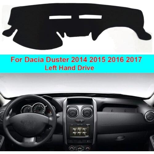 2 Layers Car Dashboard Cover Carpet Cape For Dacia Duster 2014 2015 2016 2017 LHD Sun Shade Pad Carpet Dashmat Sun Shade Pad