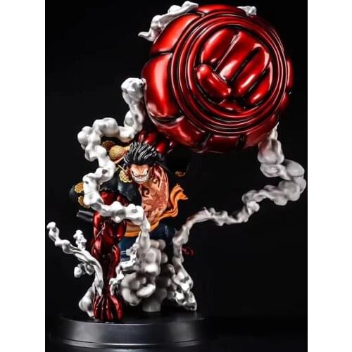 Large Size Anime Figure One Piece Monkey D Luffy GEAR Fourth 4 KONG GUN GK PVC Action Figure Statue Collection Model Toys Doll