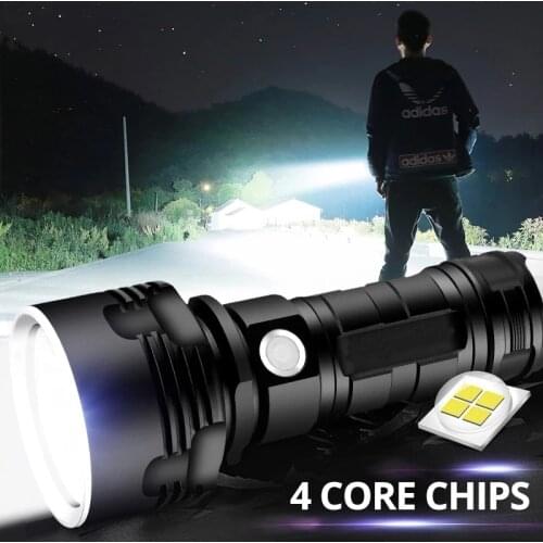 25000LM Super Powerful LED Flashlight L2 XHP70 Tactical Torch USB Rechargeable Linterna Waterproof Lamp Camping Lanern For Fish