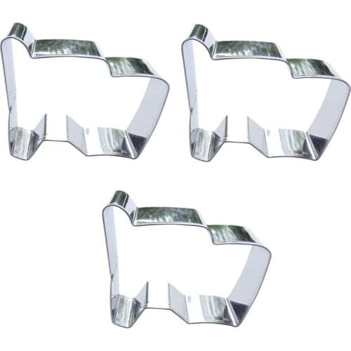 National flag shape 3 piece biscuit cutting molds, baking tools, cake decorating soft candy tools