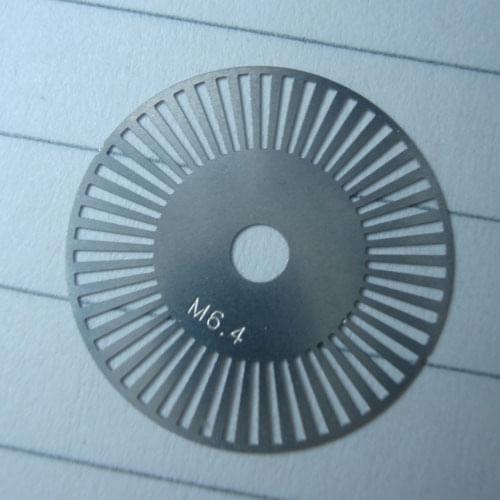 Photoelectric Encoder Inverter Meter Wheel Servo Motor Grating Disk Robot Speed Measuring Disk M6.4 DIY Smart Car Chassis