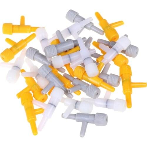 HELTC Hot Sale 10Pcs Aquarium Air Line Tubing Fish Tank Oxygen Air Pump Volume Flow Control Valve