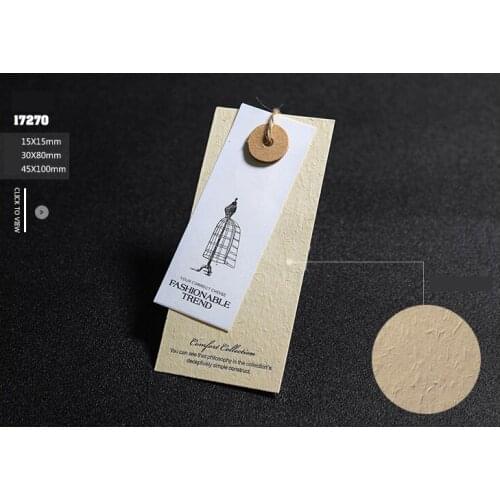 Customized print clothing hang tag paperboard garment swing hanging tag hand tags paper tags KK19001