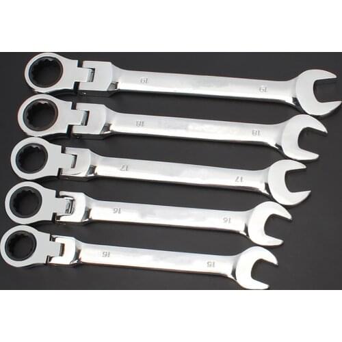 Flexible Head Combination Ratchet Wrench Dual-use Ratchet Wrench tools