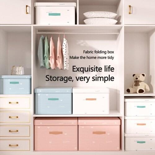 Household Clothes Storage Box Organizer Boxes Underwear Panties Socks Storage Organizer Box for Bedroom Oxford Cloth Container