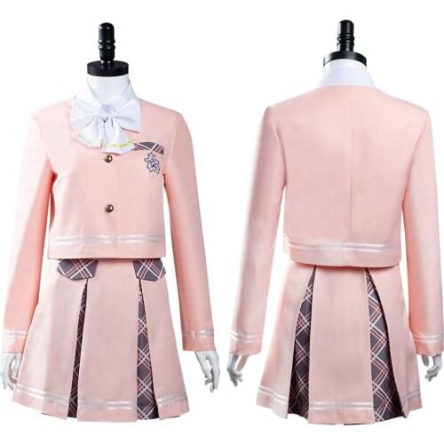 Aikatsu Planet Hoshimiya Ichigo Cosplay Costumes Seirei High School Uniform Outfits Halloween Carnival Suit