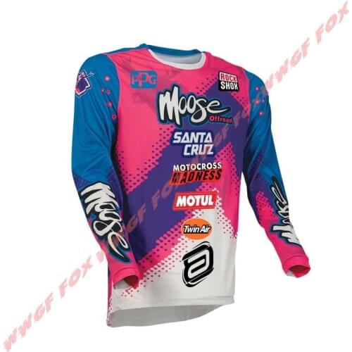 2021 Team dh moto mtb motocross jersey Enduro Maillot Hombre BMX MX Cycling Downhill jersey
