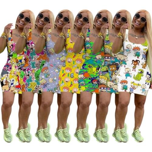 MWELO Sleeveless Summer Dresses